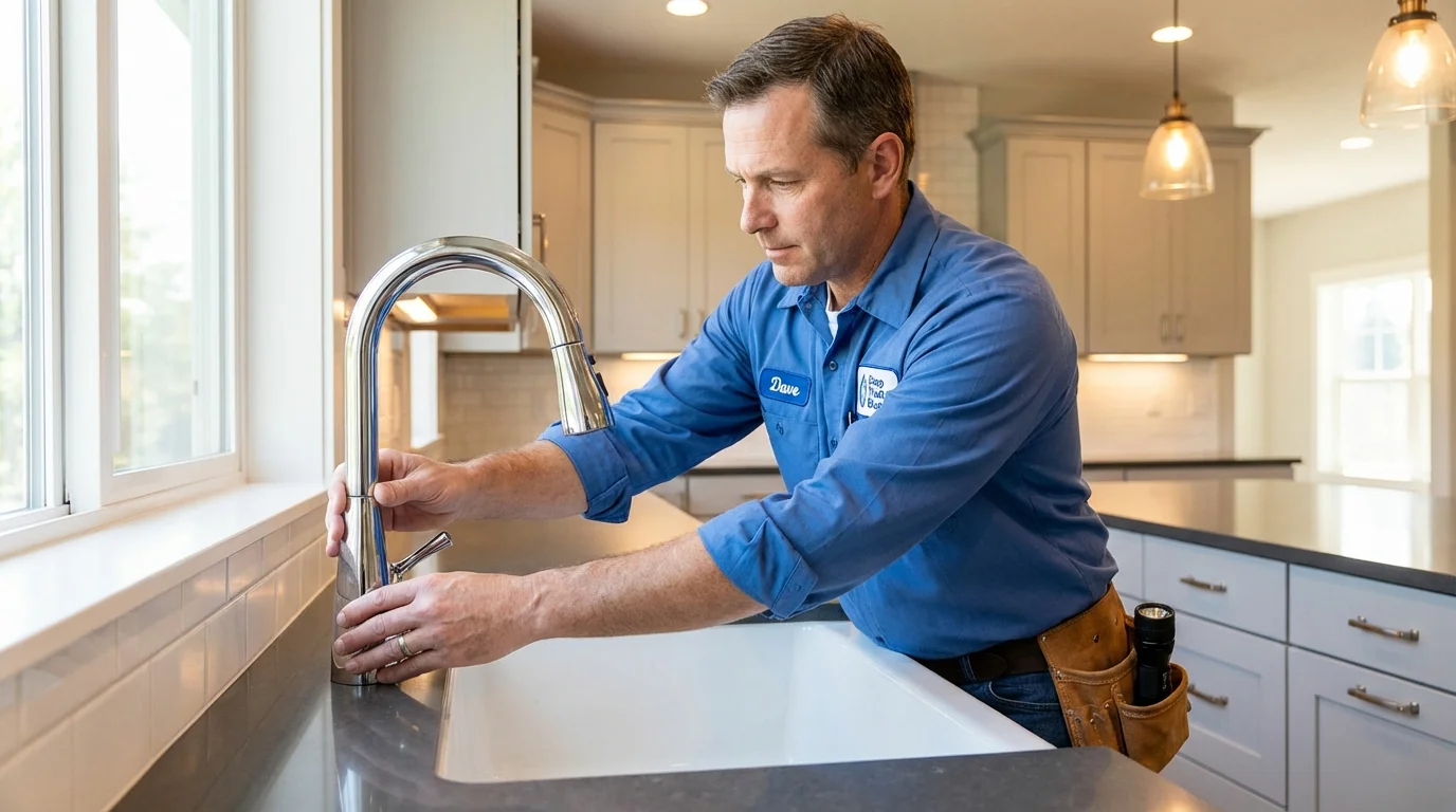 Kitchen faucet installation by Johns Plumbing LLC in Temple City